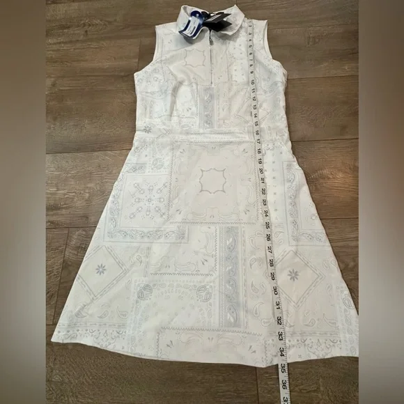 G/FORE Bandana Maverick Sleeveless Dress White Size 6 NWT - Picture 6 of 13